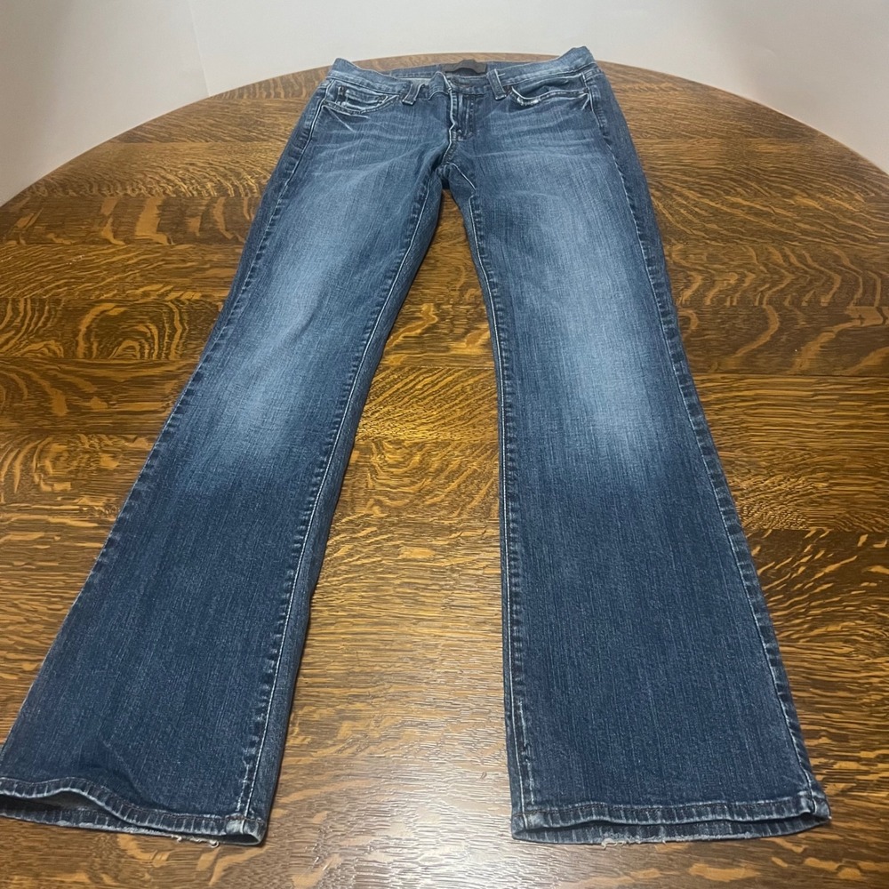 Lucky Brand Jeans Womens 4/27 Blue Indigo Wings Sweet N Low Bootcut 7W10304